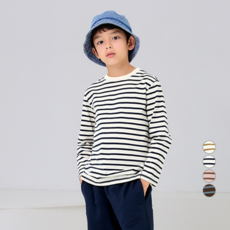 unifriend 兒童 20 支條紋長袖T恤