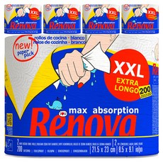200 張 Renova 廚房紙巾紙包, 200張, 10捲