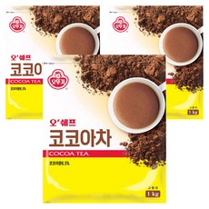 OTTOGI 不倒翁 可可粉, 1kg, 1包, 3包