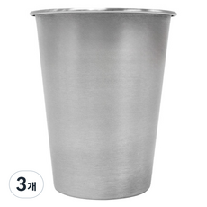 kitchen U Camping Sketch 304不鏽鋼水杯 350ml, 銀色, 3個