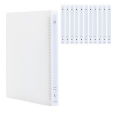 매니아 PP 바인더 파일 30공 A4, 투명, 12개