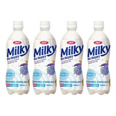 OKF 乳酸氣泡飲, 原味, 500ml, 4瓶