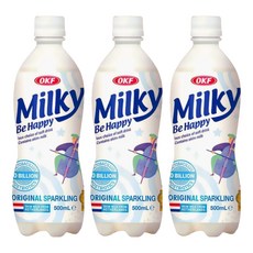 OKF 乳酸氣泡飲, 原味, 500ml, 3瓶