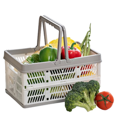 DY 可折疊玩具收納箱 購物籃 小, 1個, 混合顏色