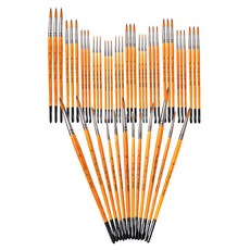 MOMO商店 油畫用扁刷, 48個, 1~12號