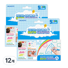 문교 욕실 크레용 MWBC-5A, 5색, 12개