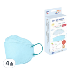 PERFECT 普惠醫工 韓版KF94魚型4D立體幼幼醫用口罩 未滅菌 15 x 6.5cm, 寶寶藍, 10片, 4盒