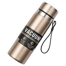 워터하마 대용량 진공 스테인레스 304 텀블러 스포츠 보온병, 골드, 1000ml, 1개