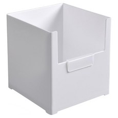 櫥櫃系統 S號雜物收納盒 14x14x15.5cm, 1層, 白色, 1個