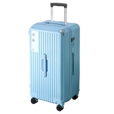 KOLKO 大容量胖胖防撞行李箱, ABS+PC材質, 20吋/26吋/28吋/32吋/36吋, 26吋(37 x 35 x 65cm), 冰川藍, 1個