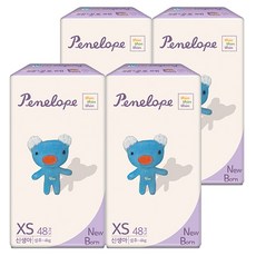 페넬로페 씬씬씬 에어슬림 밴드형 기저귀 남녀공용, 192매, 신생아용(NB)