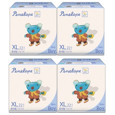 페넬로페 씬씬씬 에어슬림 밴드형 기저귀 남아용, 88매, 특대형(XL)