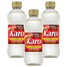 Karo 玉米糖漿 淡玉米糖漿 含真正香草, 473ml, 3瓶