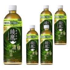 綾鷹 濃綠茶 無糖, 650ml, 5個