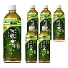 綾鷹 濃綠茶 無糖, 650ml, 6個