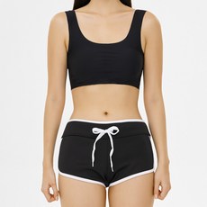 벤디스 여성용 래쉬가드 비치팬츠 루카스랍바 A515, 화이트