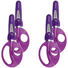 MILAN 小瓢蟲學童安全可攜式剪刀 含刀柄套**, 紫色, 4支