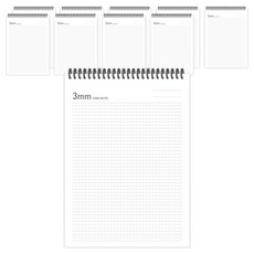 the open house A5 毫米上翻式格線筆記本 3mm 23-6140, 單一顏色, 10個