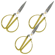 Life 徠福 鍍金龍鳳剪刀 173mm, NO.2045, 3支