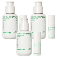 이니스프리 그린티 씨드 히알루론산 세럼 80ml + 10ml 세트, 3개