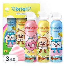 디보트브리엘 유아용 브레드 이발소 버블클렌저 딸기향 + 바나나향 + 풍선껌향 3종세트, 3세트