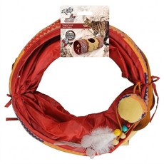 all for paws 追夢系列 隧道, 英古拉風格 淺棕色 + 紅色, 1個