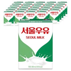 서울우유 멸균 흰우유, 200ml, 72개