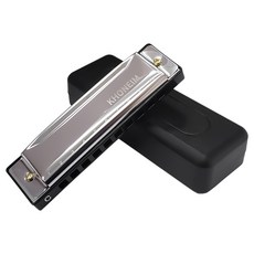 코네임 10홀 C조 하모니카, 2W022, 실버, 1개