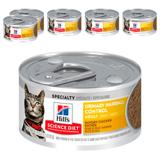 Hill's 希爾思 SCIENCE DIET 成貓 主食罐, 泌尿道毛球控制, 82g, 6罐