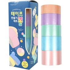 핑크풋 10000 테이프 볼 만들기 5종 세트, 혼합색상, 1개