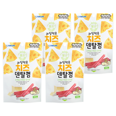 포켄스 강아지 과일먹은 치즈덴탈껌, 딸기, 100g, 4개