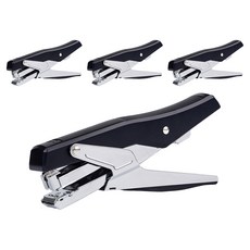 리빙다 핸드 스테이플러, 블랙, 4개