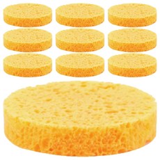 Jute 黃金纖維素海綿 15mm, 黃色, 10個