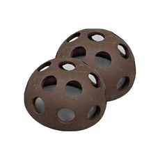 白鯨記 半圓形打孔躲藏屋 ST-309 深棕色, 2件