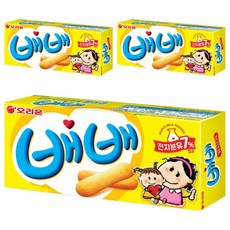 ORION 好麗友 貝貝牛奶餅乾棒, 80g, 3盒