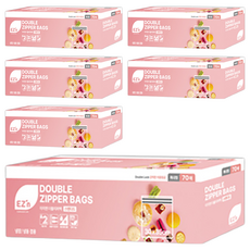 EZn 標準雙層夾鏈袋 冷藏冷凍兩用, 70入, XL(30*35cm), 6盒