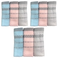 石墨烯纖維方巾 混和顏色 吸水速乾 柔軟親膚 輕巧便攜 台灣製造, 9條