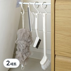 Ollic 多用途浴室伸縮桿清潔刷6件組, 2套, 白色