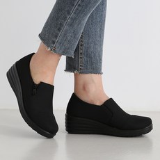 단골언니 여성용 키높이 통굽 컴포트 트리올 슬립온 5cm