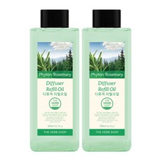 더허브샵 디퓨저 리필오일, 피톤로즈마리, 200ml, 2개