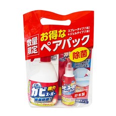 Mitsuei 浴廁除霉組 日本美淨易 速攻除霉 持久防霉 除霉噴霧400ml + 除霉凝膠, 1組, 100g