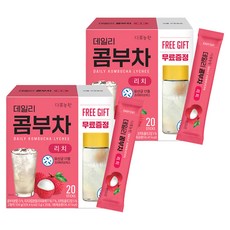 TEA GARDEN 每日康普茶隨身包 荔枝口味, 5g, 20條, 2盒
