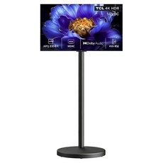 TCL 4K HDR Google TV + 이동식 TV 스탠드 세트, 127cm(50인치), 50V6C, 스탠드형, 고객직접설치