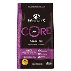 Wellness CORE 無穀熟齡犬糧, 新鮮火雞肉, 24lb, 1袋