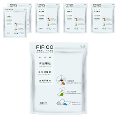 可分解驅蚊免撕抽繩垃圾袋 L 70 x 60cm 白色 9張 3捲, 50L, 6組