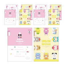 PENPIA 皇家英文筆記本 10入, 隨機發貨, 1套