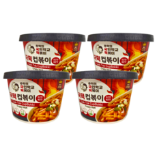 COOK-TOK 辣炒年糕 (瘋狂辣味) 碗裝, 135g, 4入