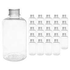 Glassdomae DTB200 透明飲料容器 鋁製銀蓋, 200ml, 25個