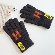 woojooi 高年級 H LOGO 針織手套