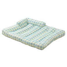 寵物涼感睡床, 藍綠格紋, 1個